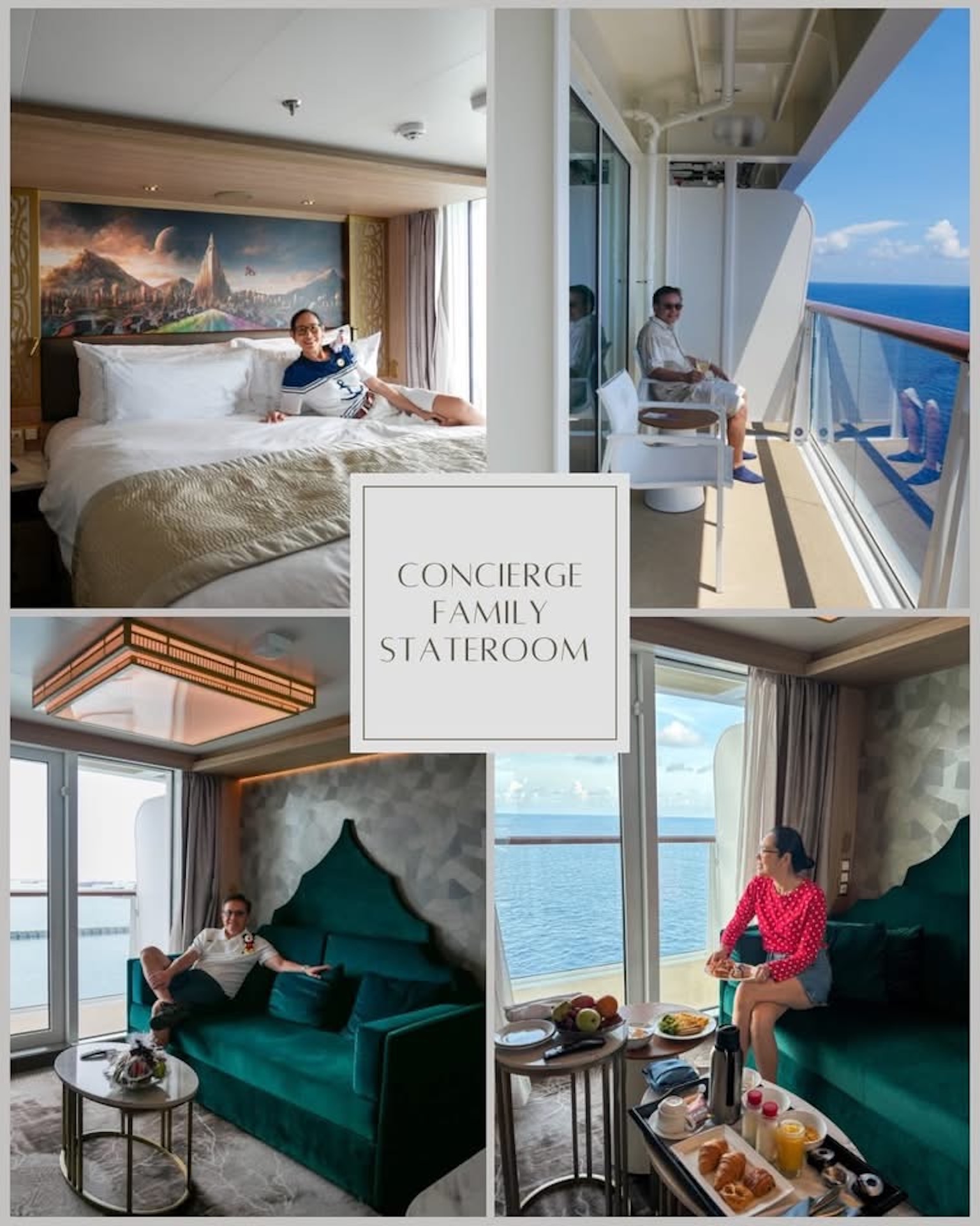 Disney Cruise Adventure : Concierge Family Stateroom with Oceanview Verandah